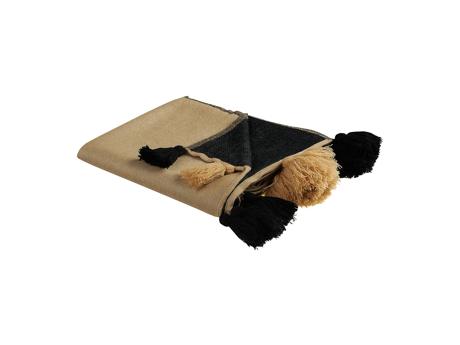 Plaid THUMKI Stof 130 x 170 cm Beige