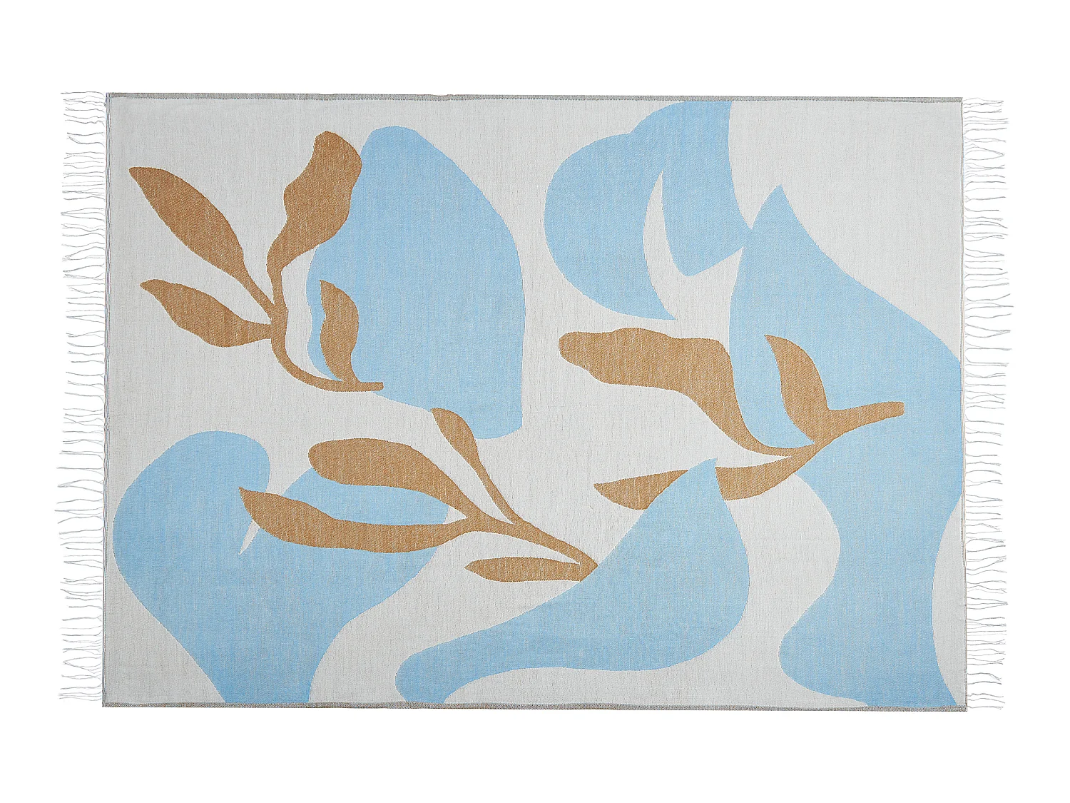 Plaid HAKUI 130 x 170 cm Blauw