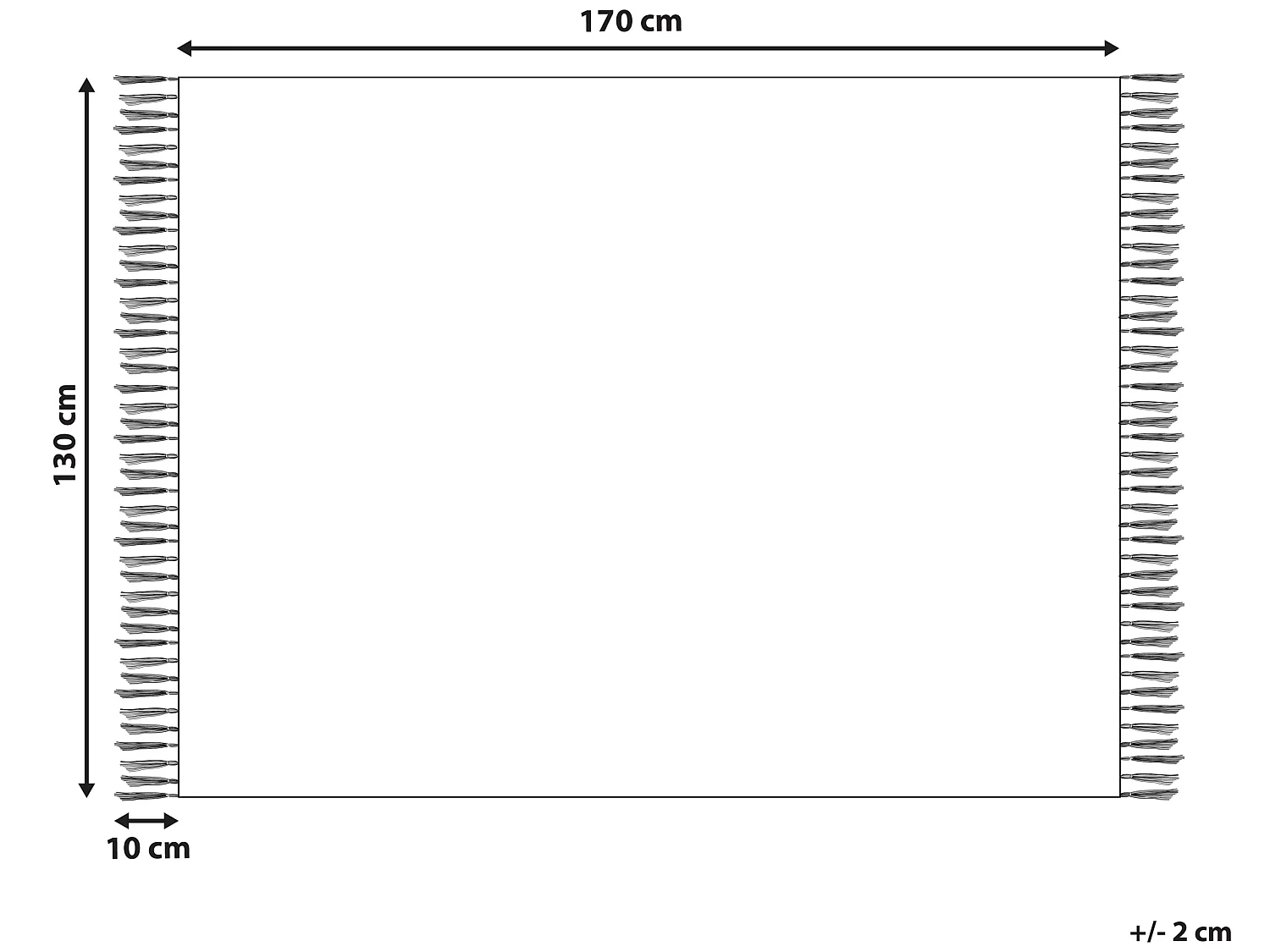 Couverture HAKUI 130 x 170 cm Bleu