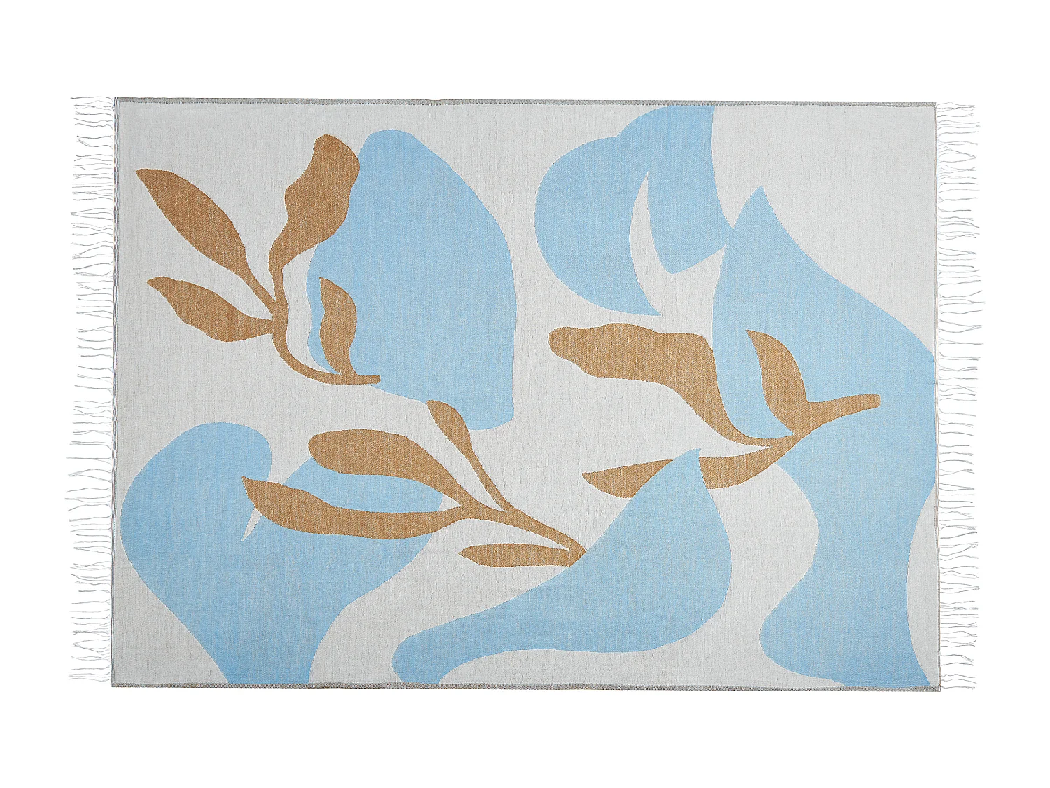 Plaid HAKUI 130 x 170 cm Blauw