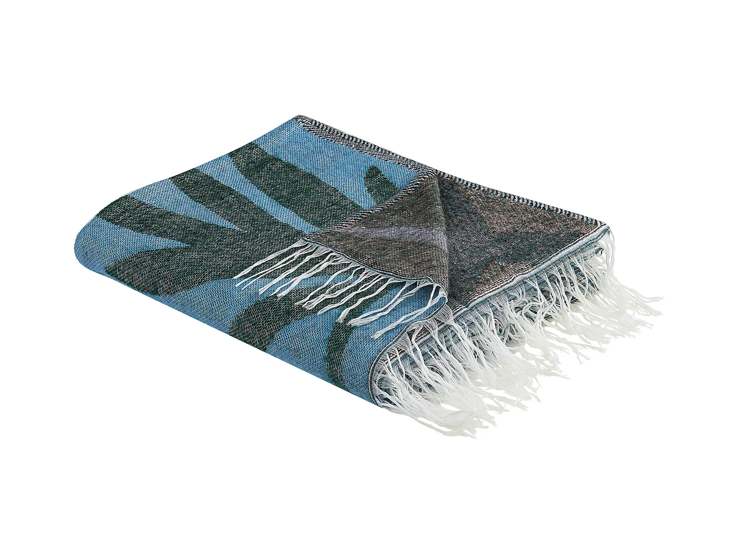 Plaid LIMGHA 130 x 170 cm Blauw