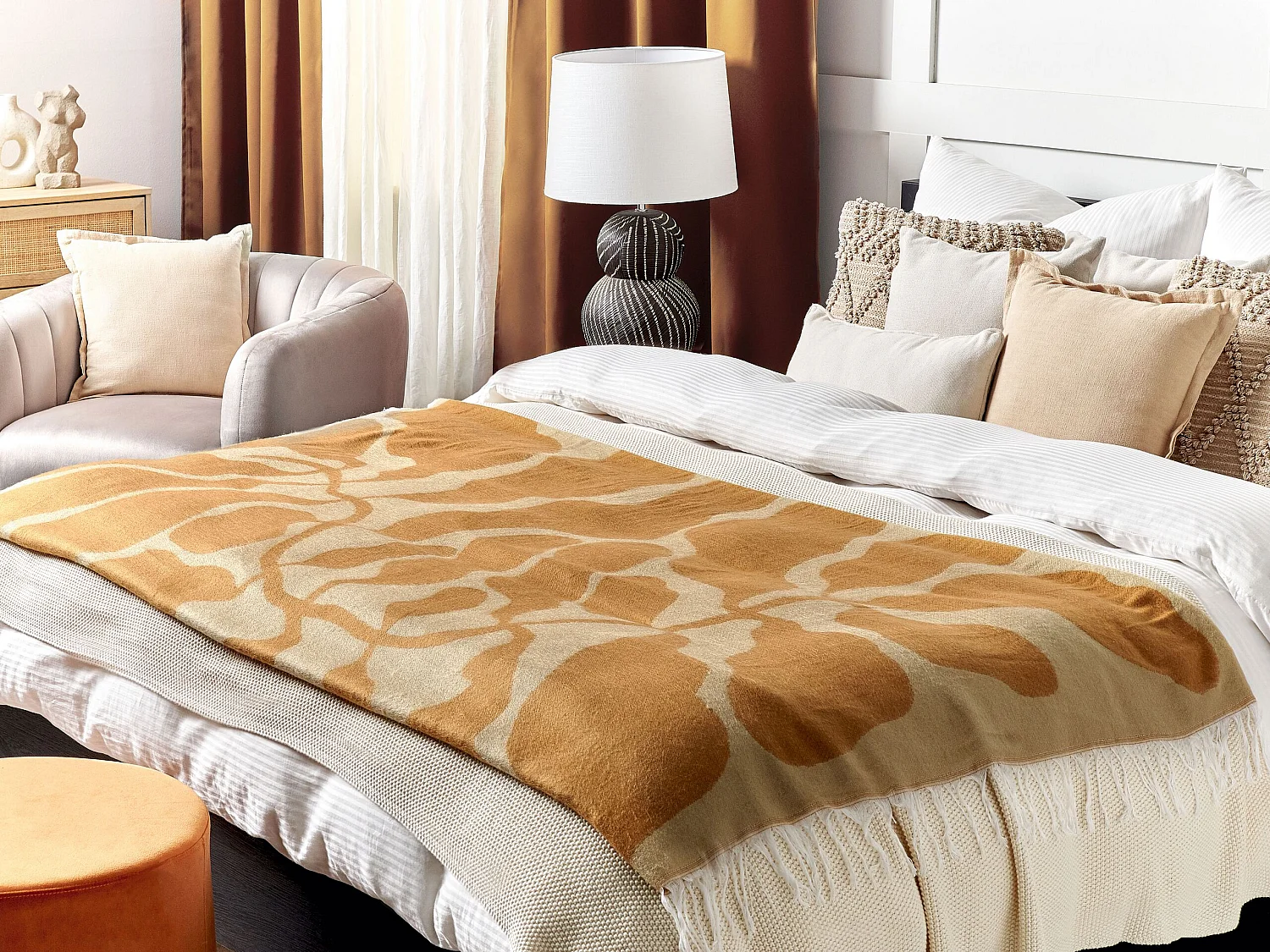 Couverture BANGRE 130 x 170 cm Orange