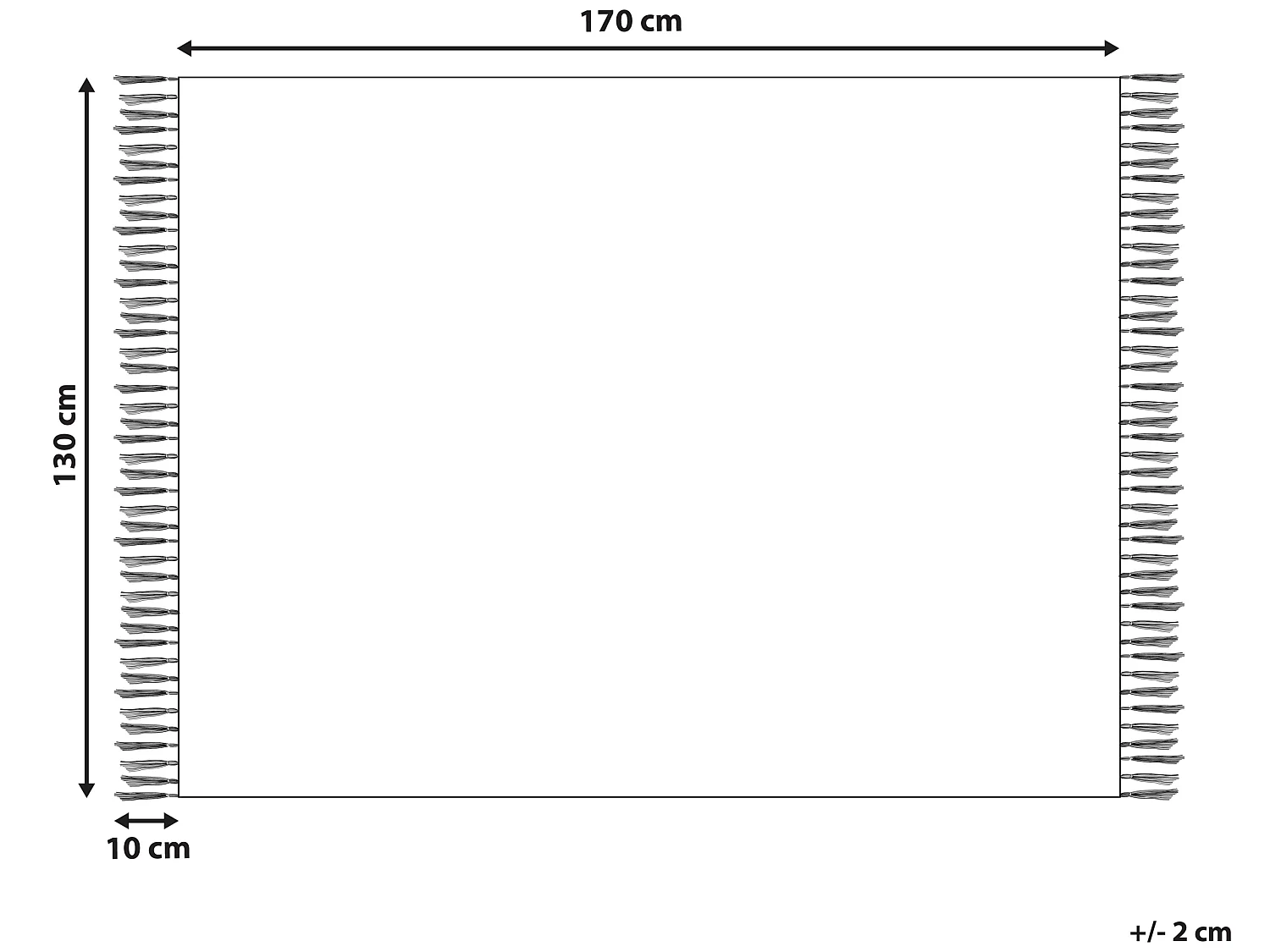 Koc BANGRE 130 x 170 cm Pomarańczowy