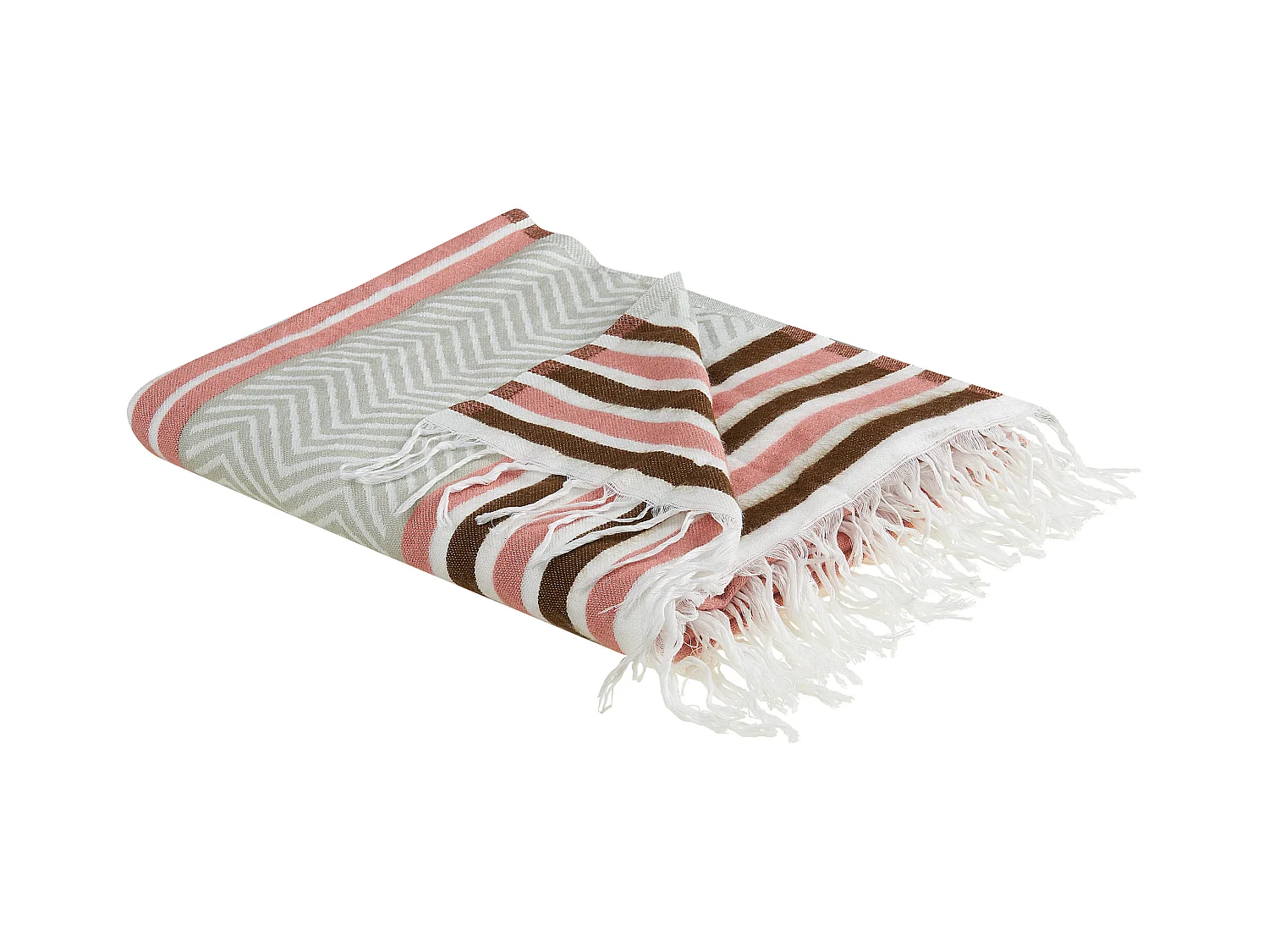 Plaid MAGAR Stof 130 x 170 cm Beige