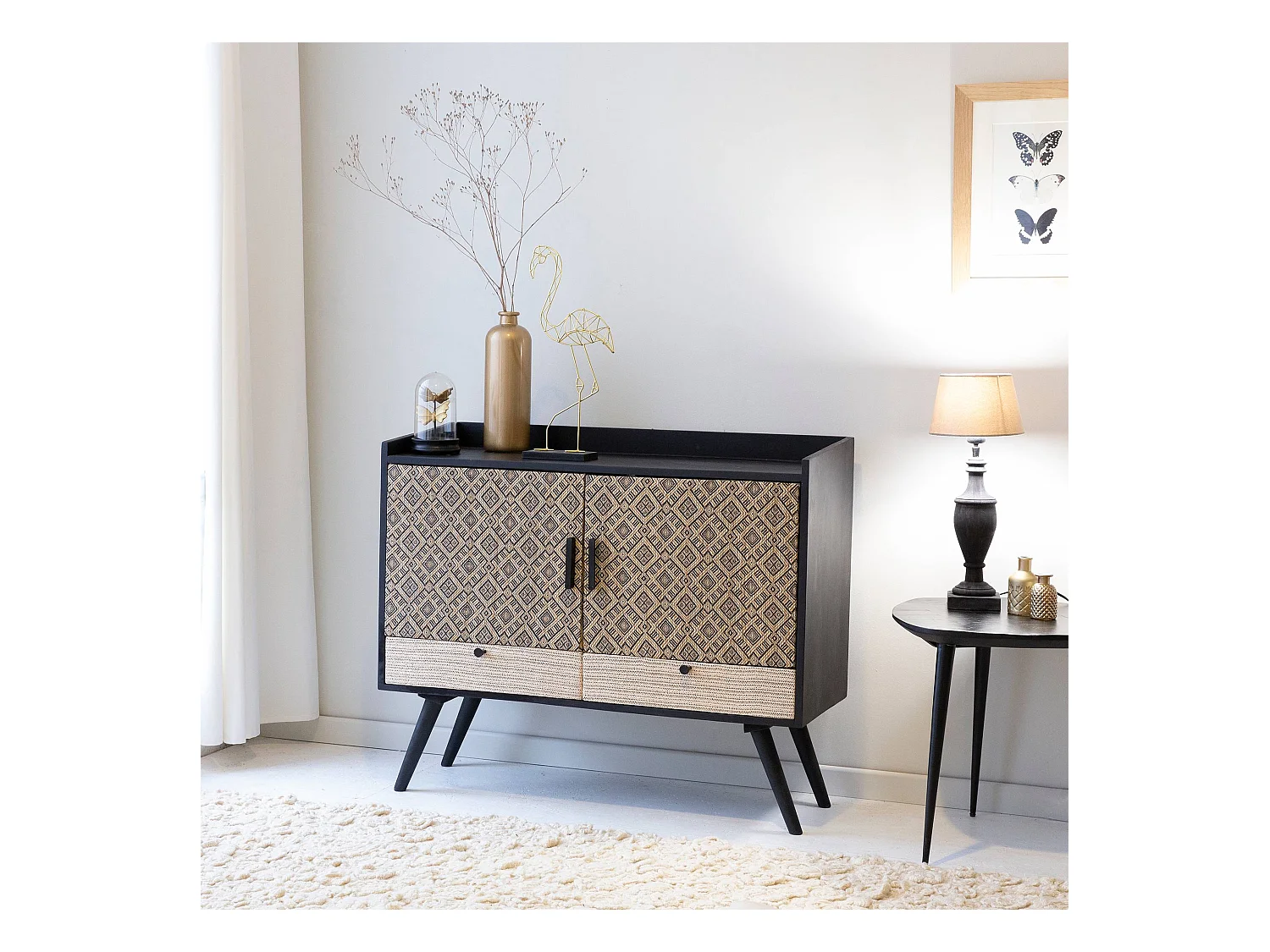 Petit buffet en bois de manguier Capri