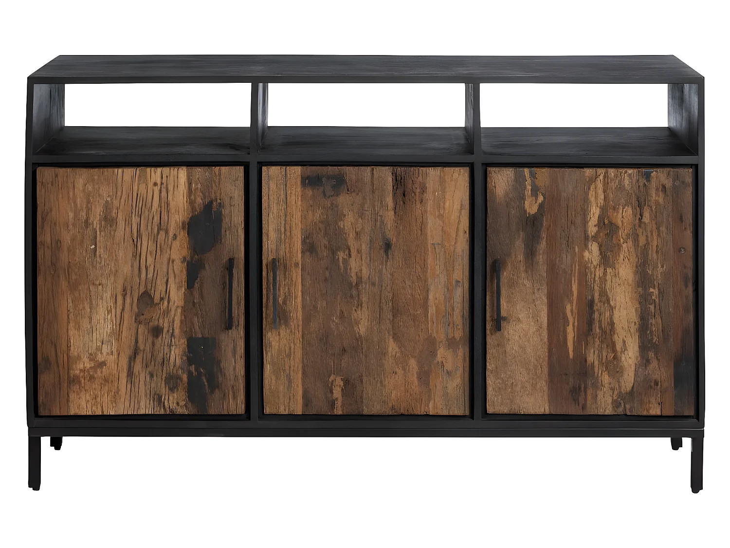 Buffet en bois recyclé et métal Izia