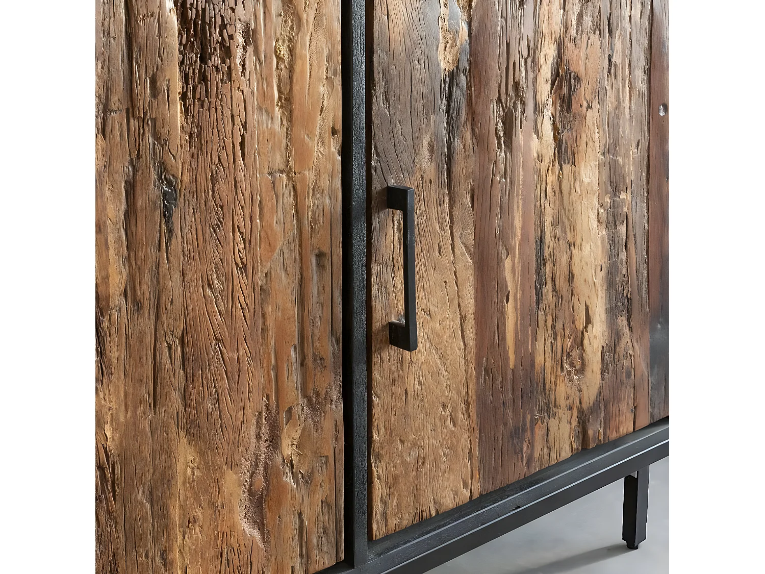 Buffet en bois recyclé et métal Izia