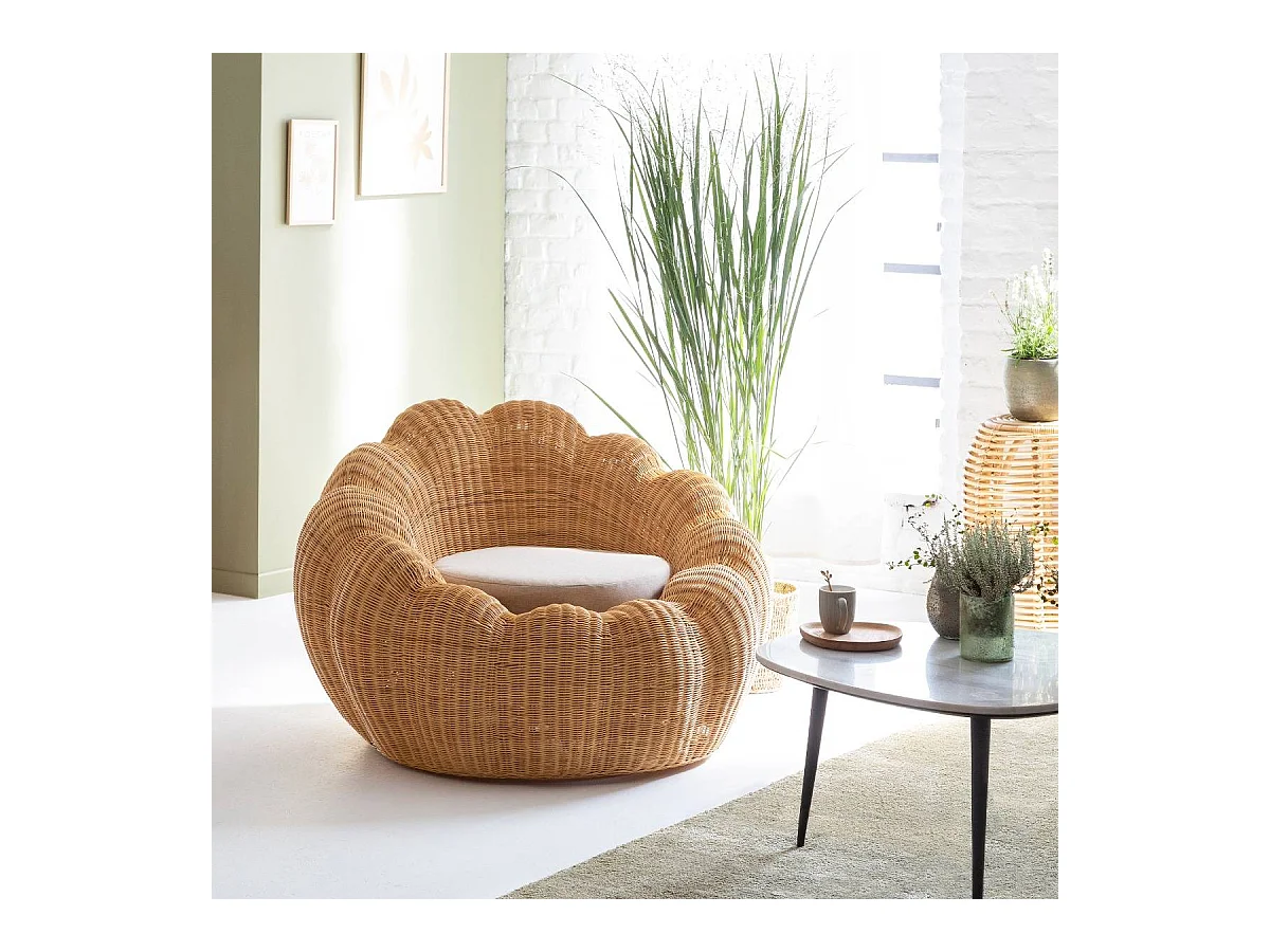 Table basse gigogne en marbre blanc Ariane