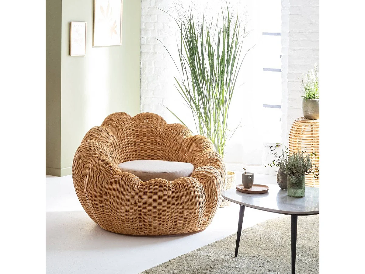 Table basse gigogne en marbre blanc Ariane