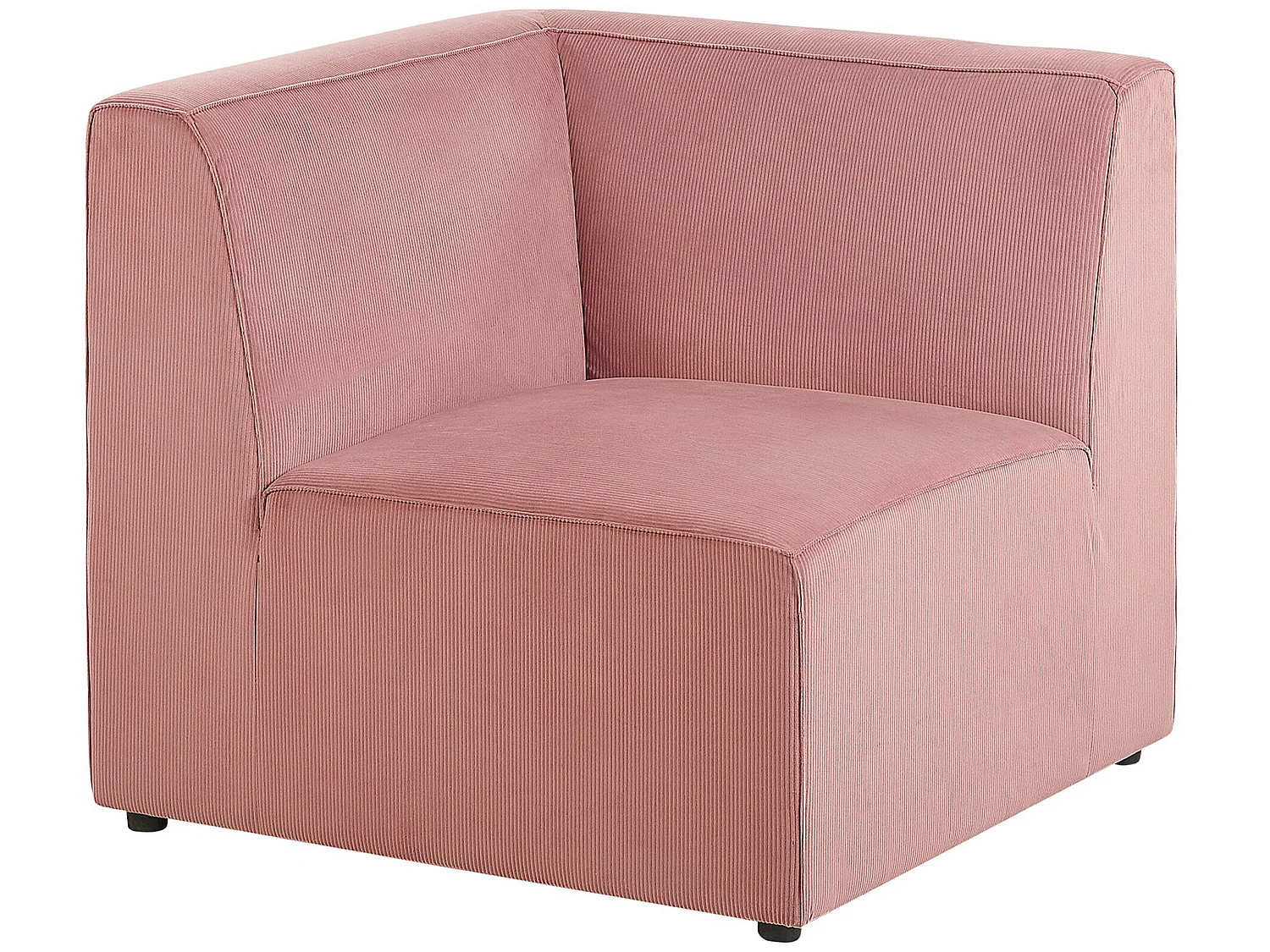 Ecksessel Cord rosa LEMVIG