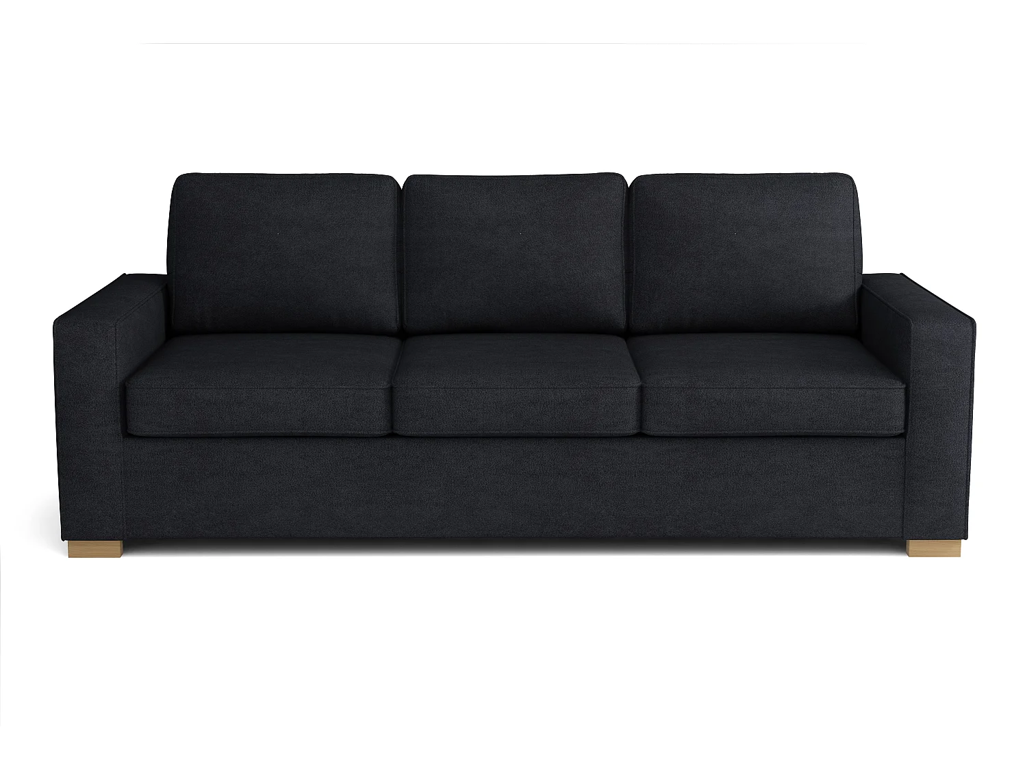 MONDIAL TISSUS - Canapé 3 places Barcelone - 85 x 90 x 227 cm - Gris anthracite