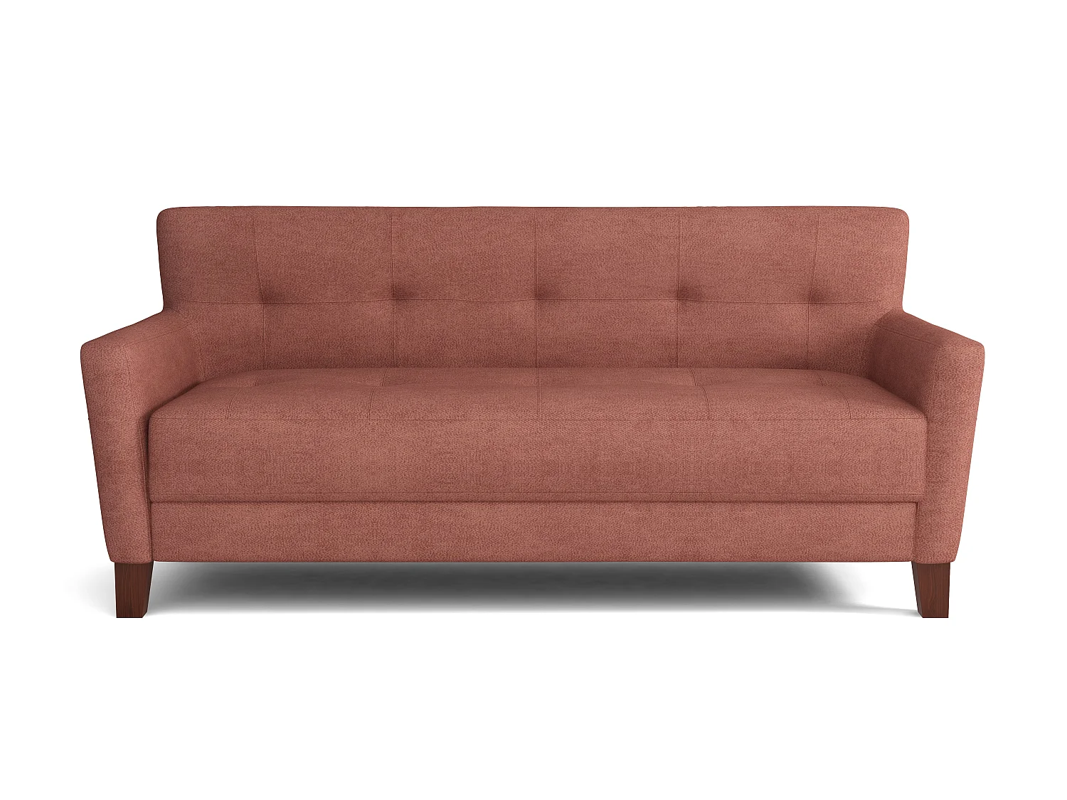 MONDIAL TISSUS - Canapé 3 places Vienne - 80 x 82 x 180 cm - Saumon