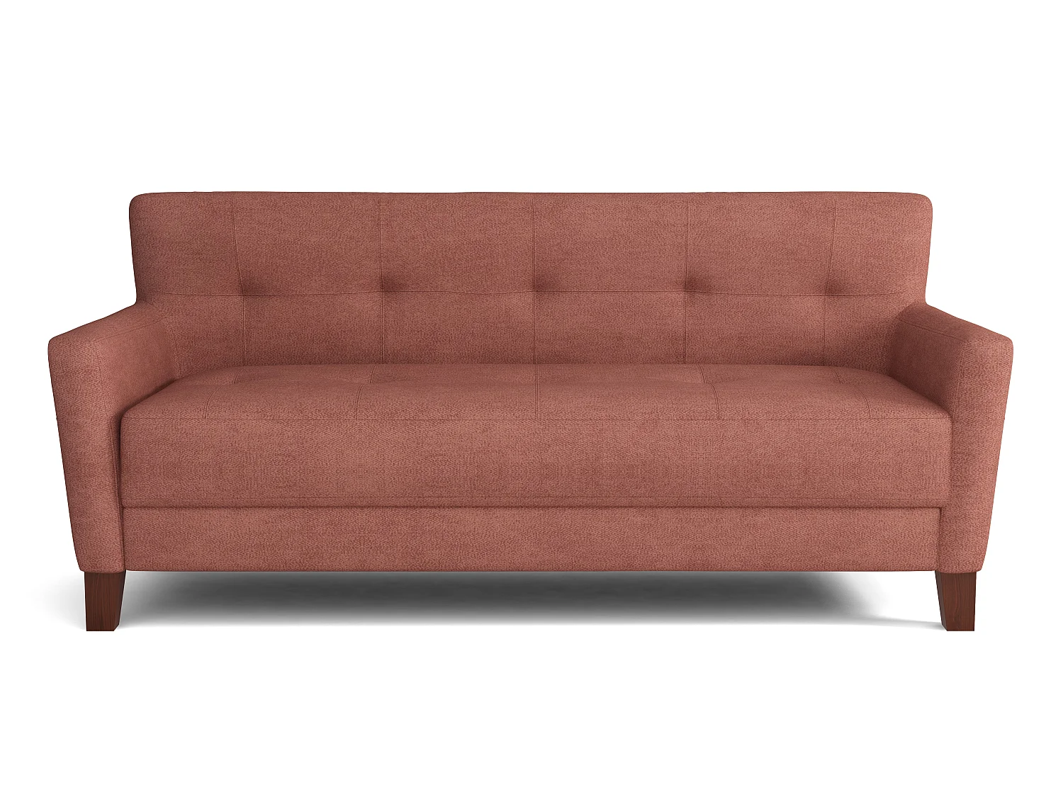 MONDIAL TISSUS - Canapé 3 places Vienne - 80 x 82 x 180 cm - Saumon