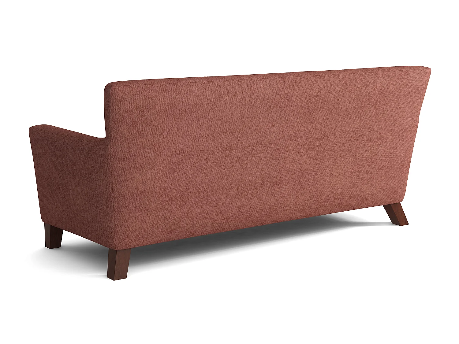 MONDIAL TISSUS - Canapé 3 places Vienne - 80 x 82 x 180 cm - Saumon