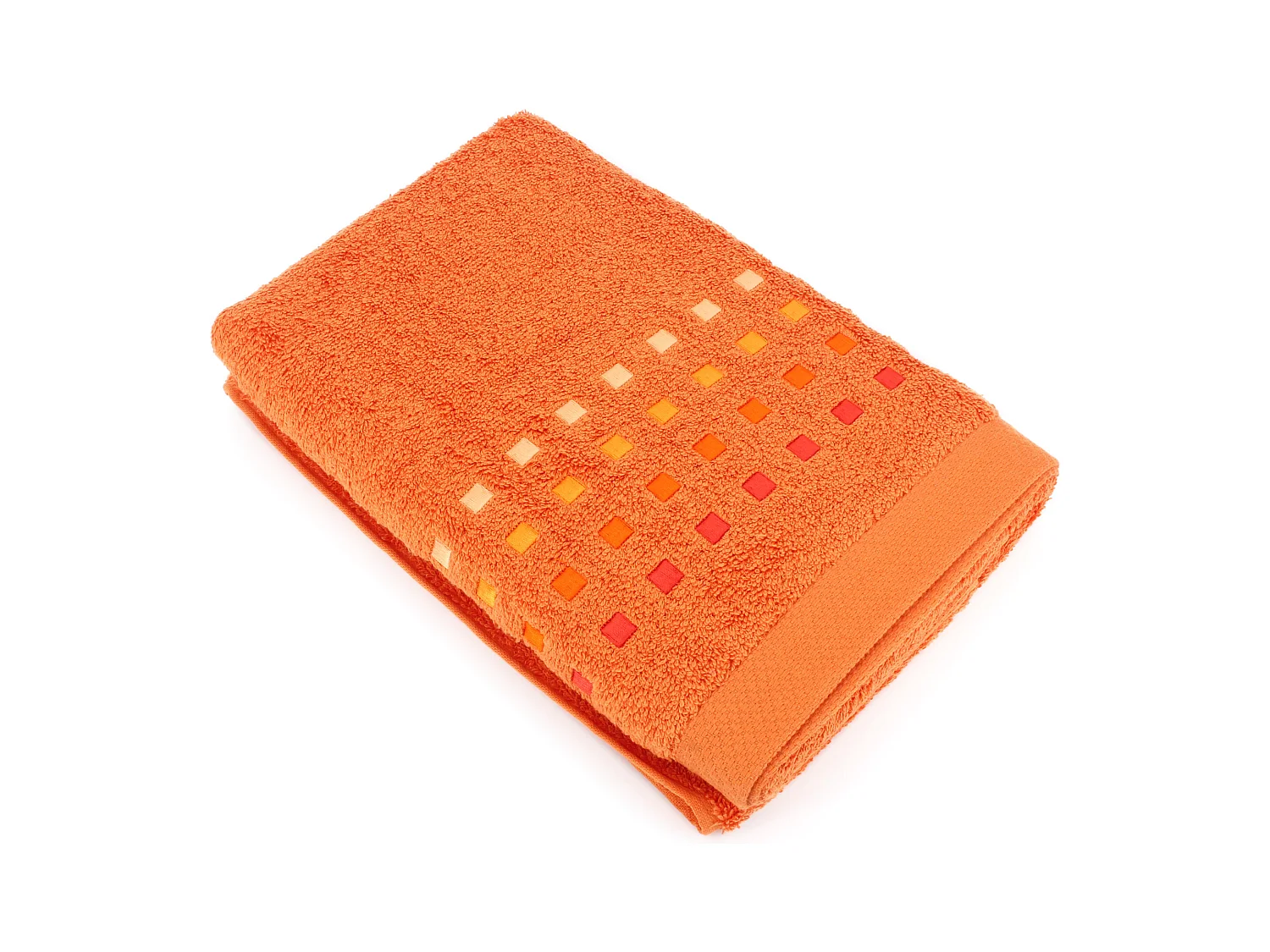 Drap de douche 70x140 cm coton 550 g/m2 PURE PRIMAVERA Orange Butane