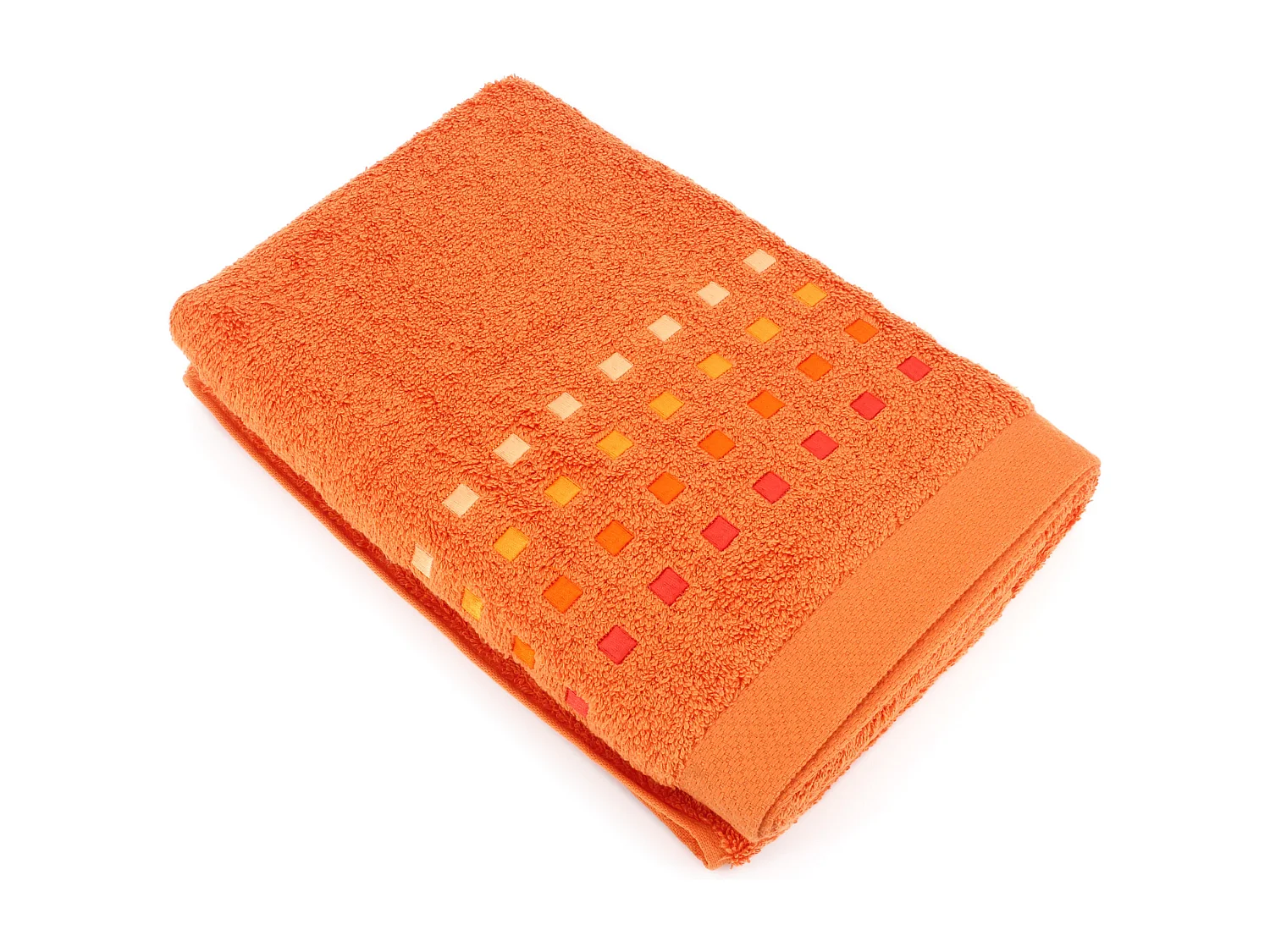 Drap de douche 70x140 cm coton 550 g/m2 PURE PRIMAVERA Orange Butane