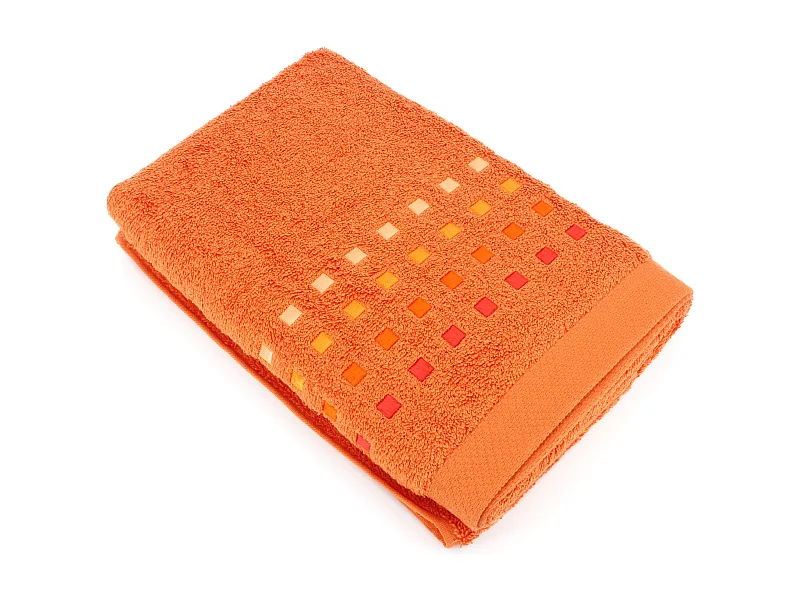 Drap de douche 70x140 cm coton 550 g/m2 PURE PRIMAVERA Orange Butane