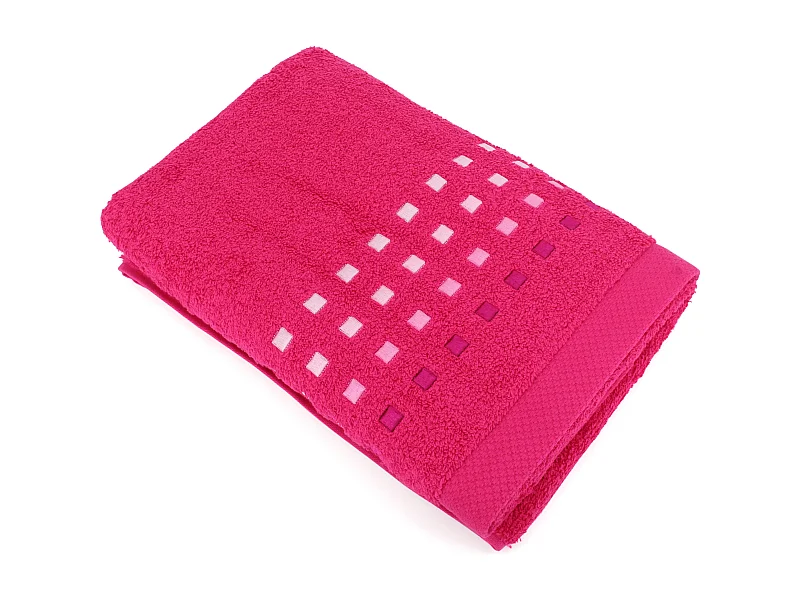 Drap de douche 70x140 cm coton 550 g/m2 PURE PRIMAVERA Rose Fuchsia