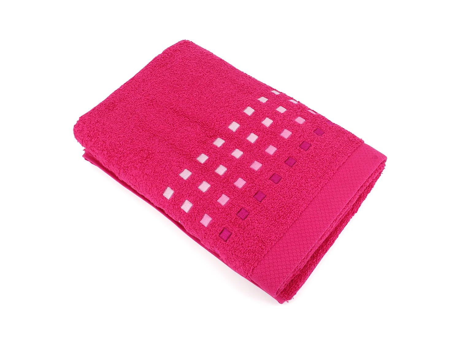 Drap de douche 70x140 cm coton 550 g/m2 PURE PRIMAVERA Rose Fuchsia