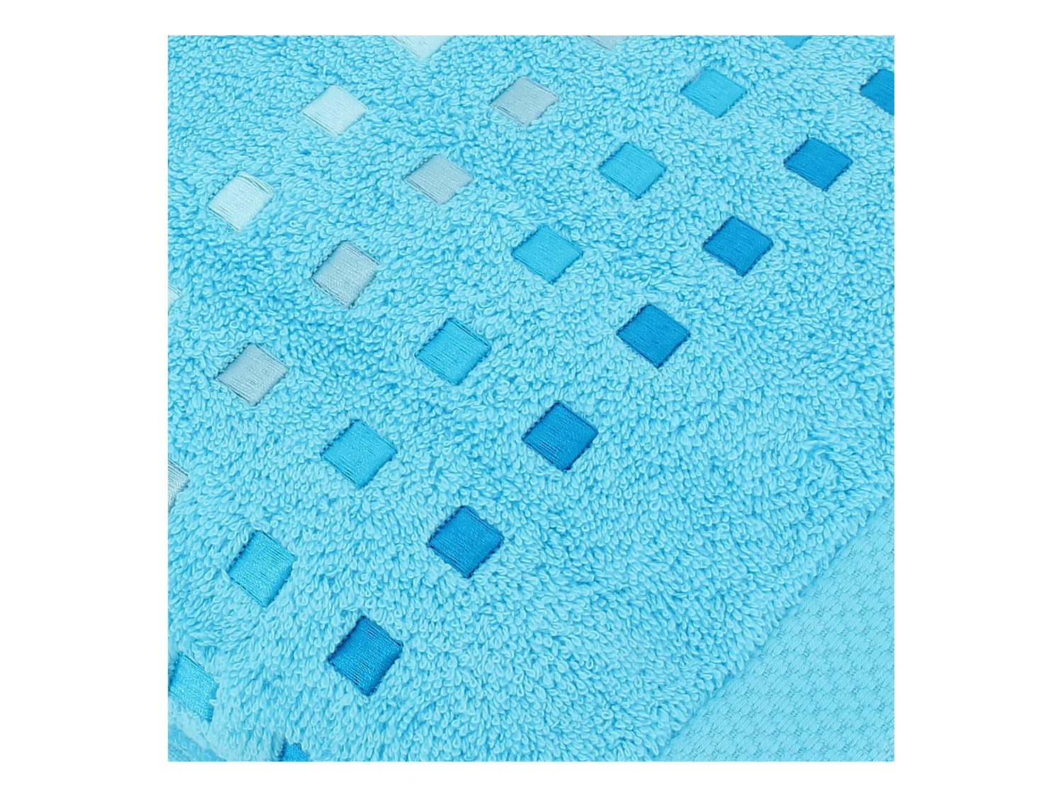 Drap de douche 70x140 cm coton 550 g/m2 PURE PRIMAVERA Bleu Océan