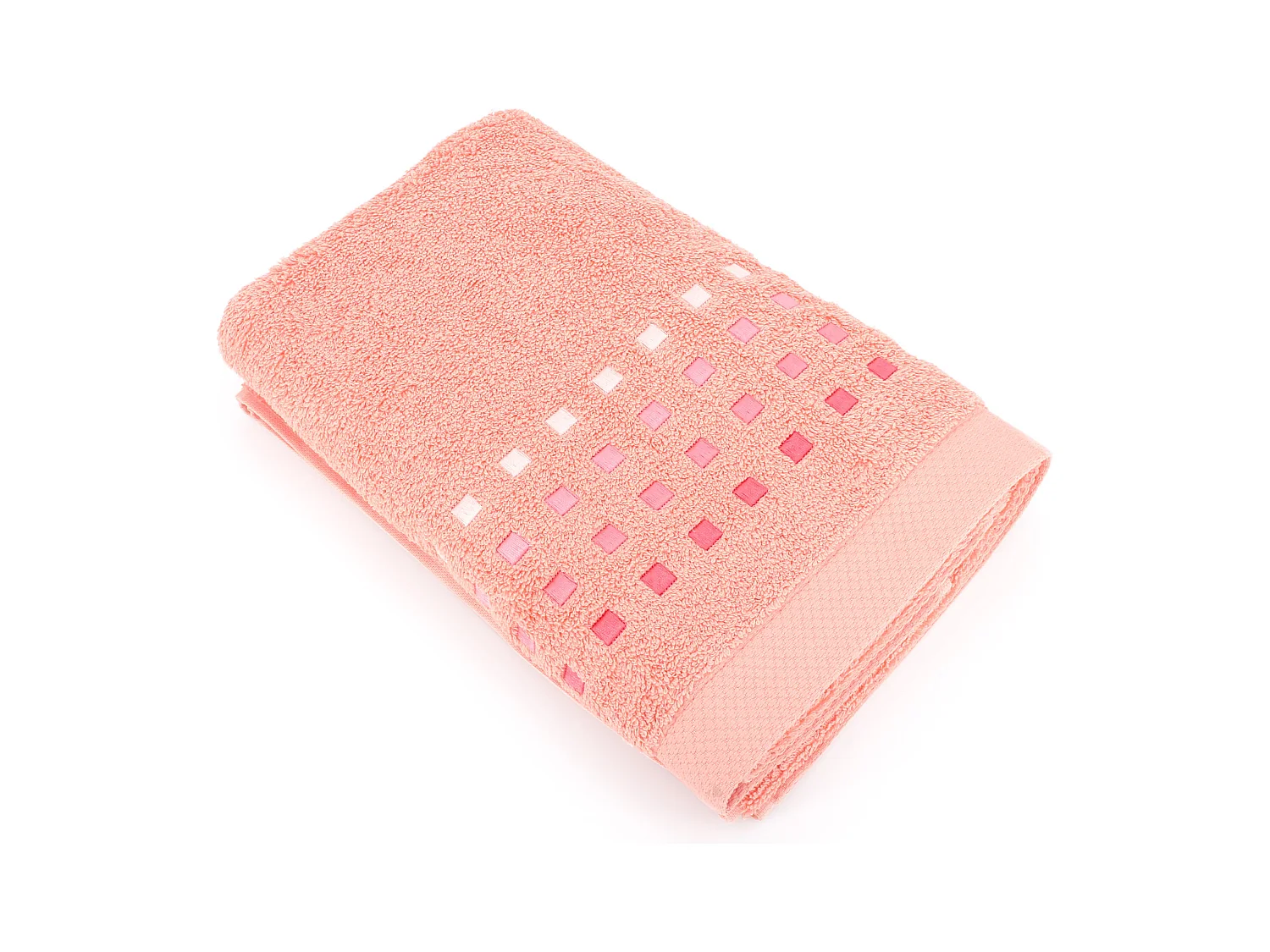 Drap de douche 70x140 cm coton 550 g/m2 PURE PRIMAVERA rose Saumon