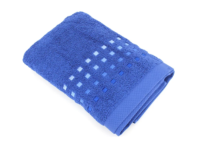 Drap de douche 70x140 cm coton 550 g/m2 PURE PRIMAVERA bleu Marine