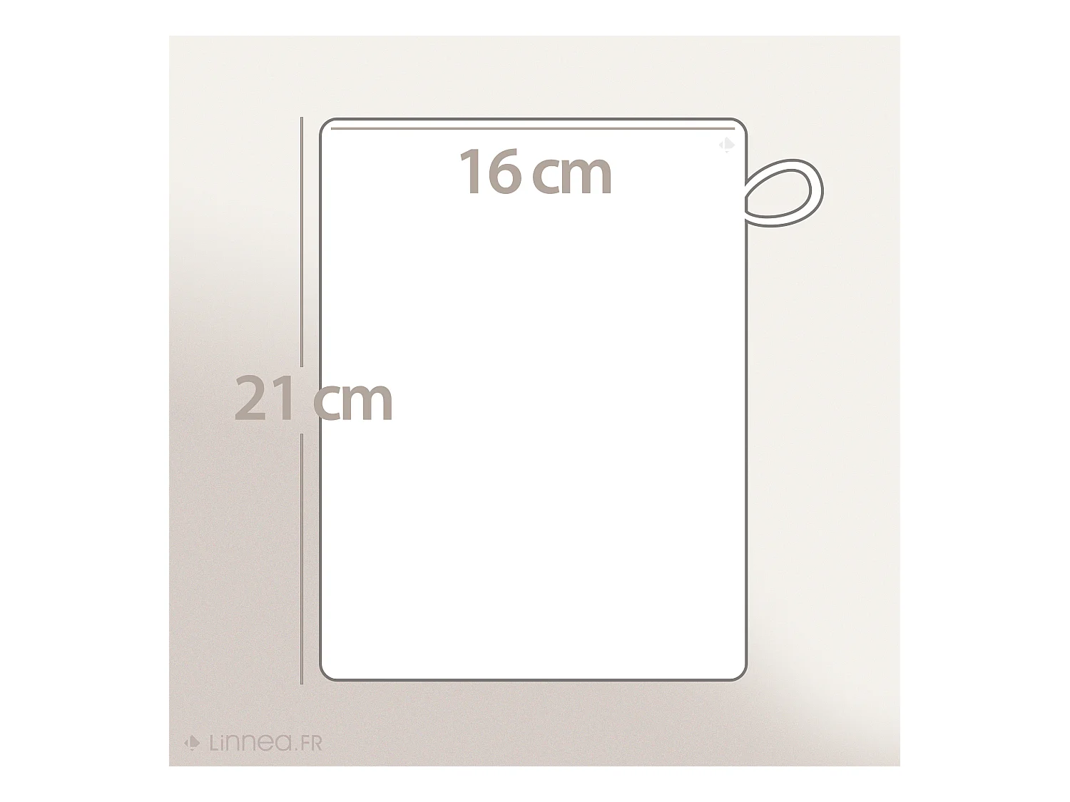 Gant de toilette 16x21 cm PURE Prune 550 g/m2