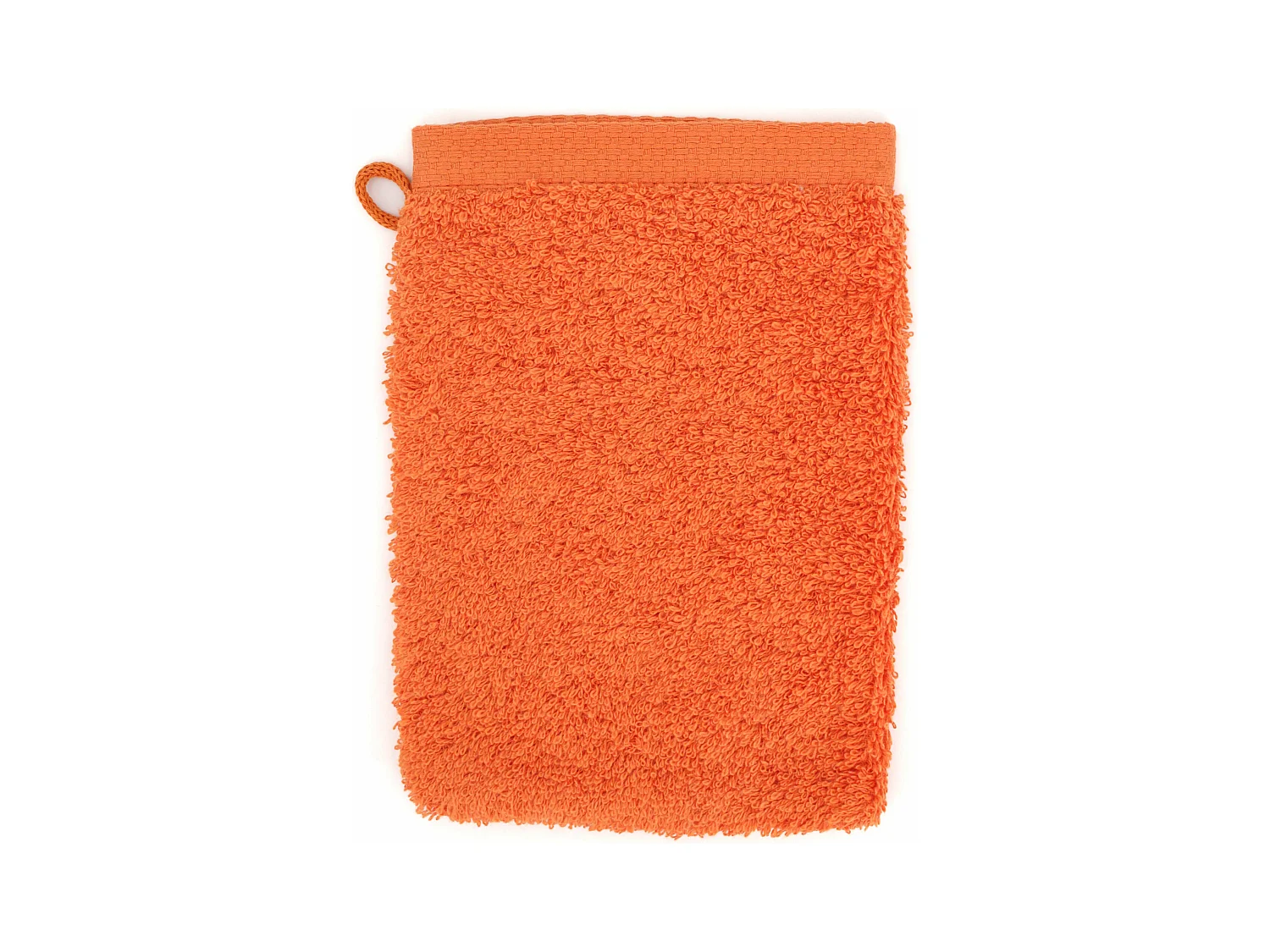 Gant de toilette 16x21 cm PURE Orange Butane 550 g/m2