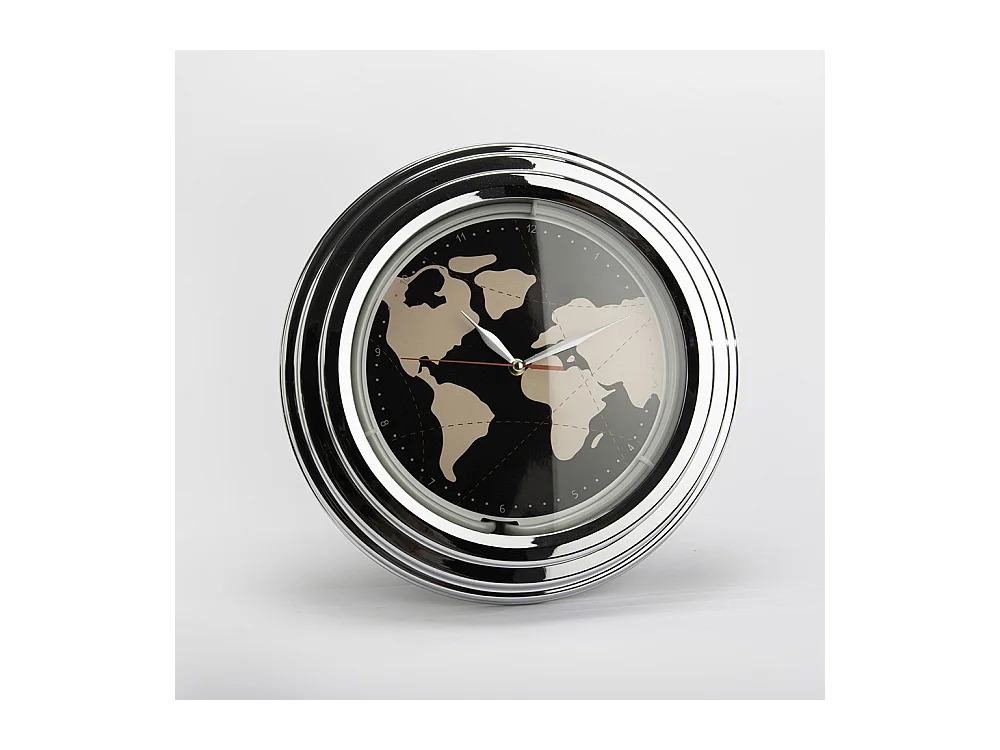 Horloge Neon Mappemonde 38 cm