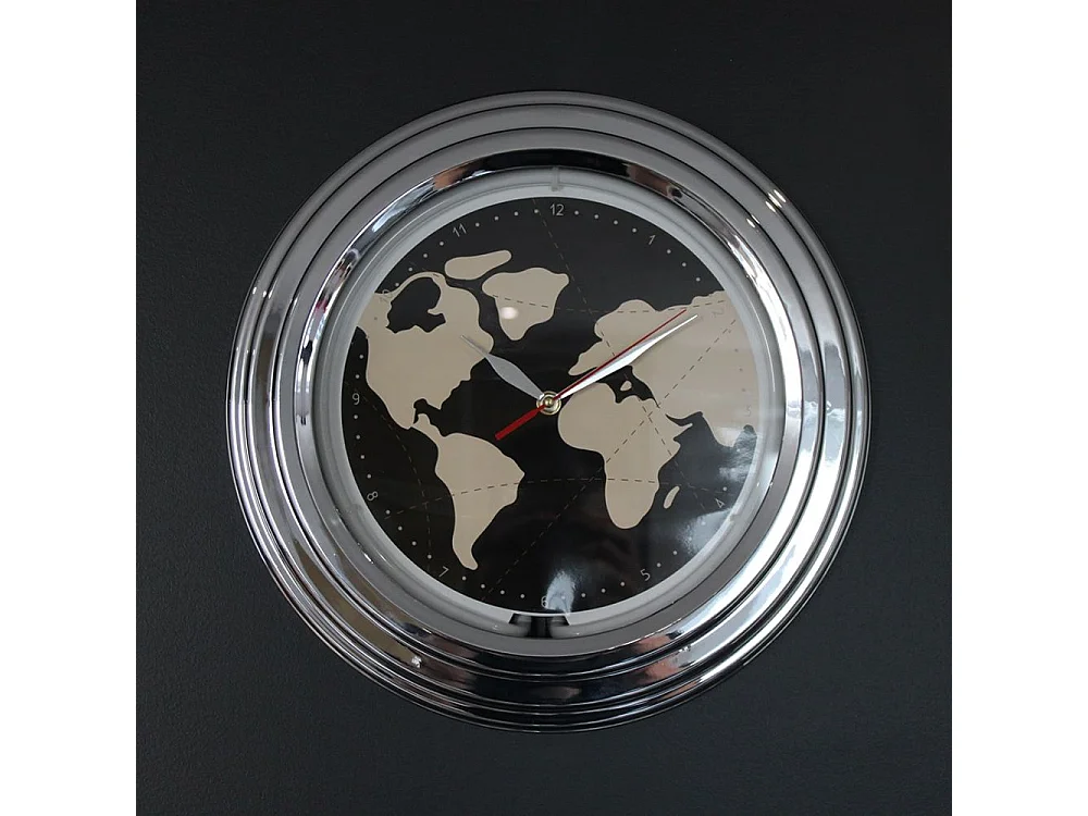 Horloge Neon Mappemonde 38 cm