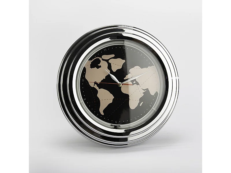 Horloge Neon Mappemonde 38 cm