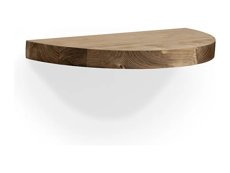 Comodino in legno massello in tono rovere scuro 40x3,2cm - TOKYO - DECOWOOD