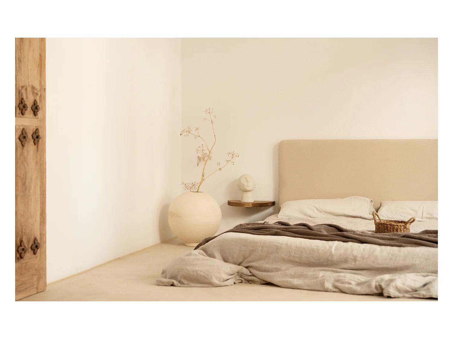 Table de chevet flottante en bois de sapin vieilli 3,2x40cm - TOKYO - DECOWOOD