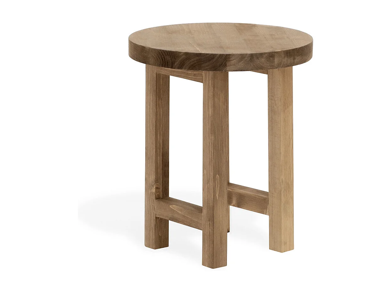 Table de chevet en bois de sapin vieilli 35x40cm - OLIVIA - DECOWOOD