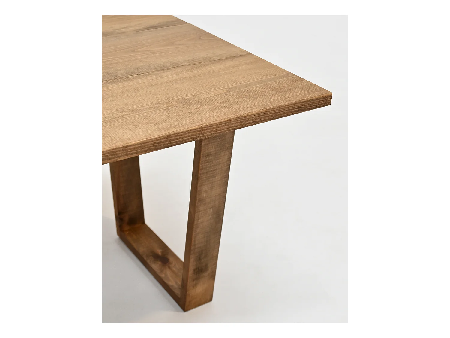 Tavolo basso rettangolare in legno massello in marrone  120x45cm - OYANE - DECOWOOD