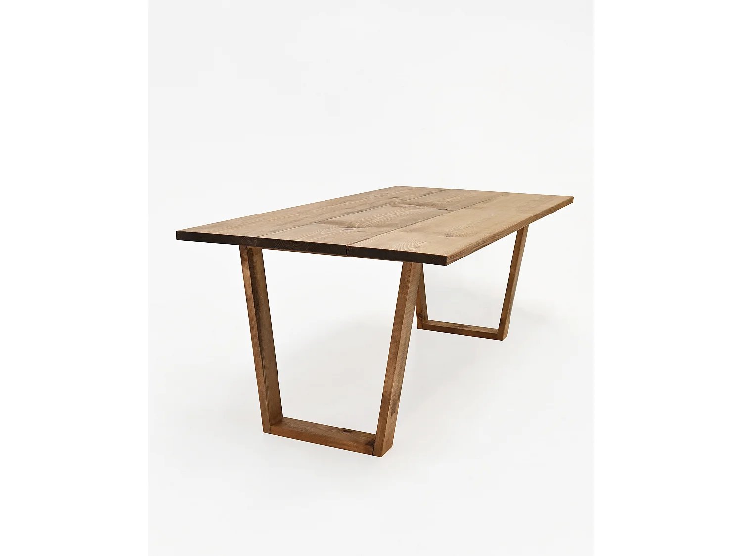 Tavolo basso rettangolare in legno massello in marrone  120x45cm - OYANE - DECOWOOD