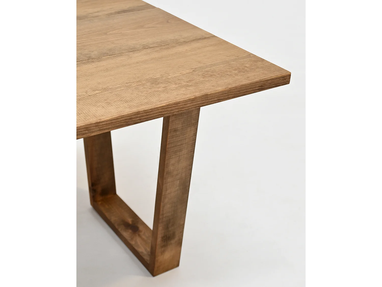 Table basse en bois de pin vieilli 120x45cm - OYANE - DECOWOOD