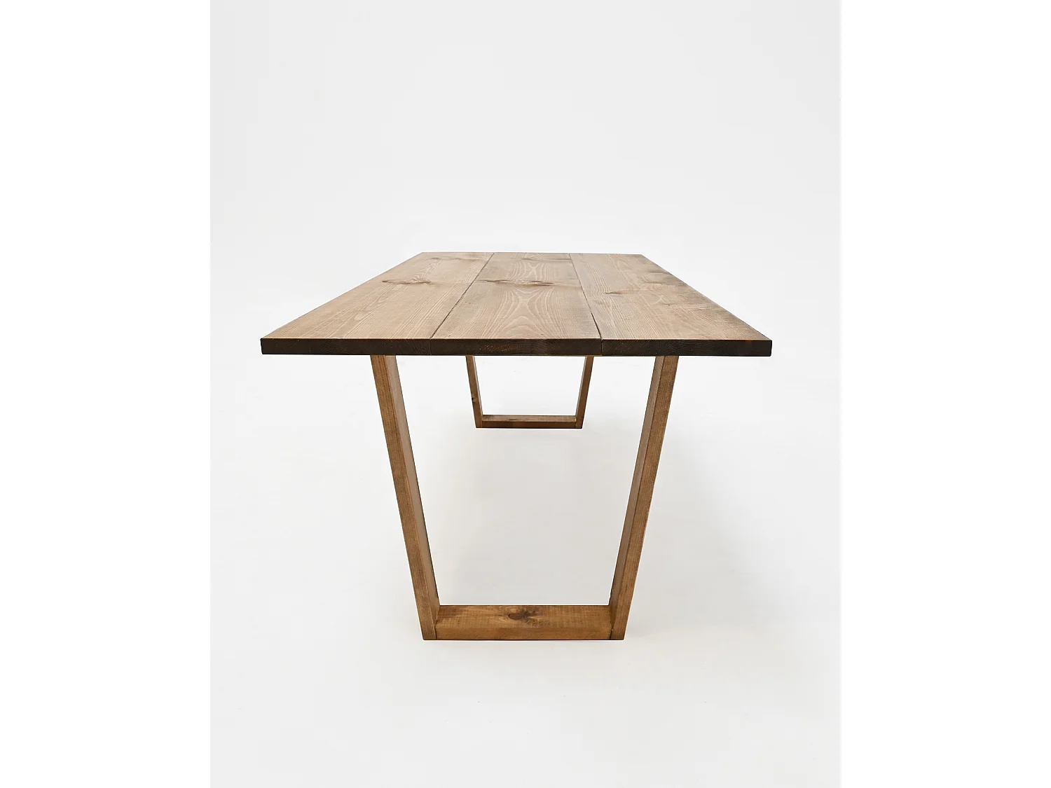 Table basse en bois de pin vieilli 120x45cm - OYANE - DECOWOOD