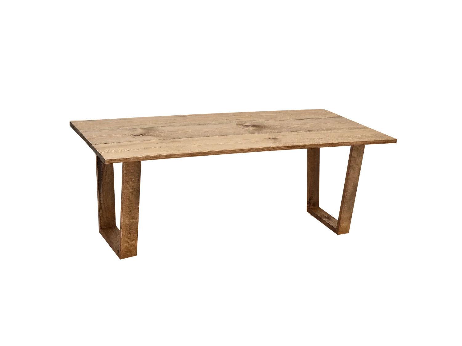 Tavolo basso rettangolare in legno massello in marrone  120x45cm - OYANE - DECOWOOD