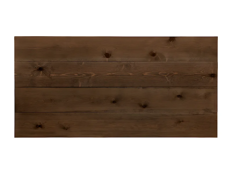 Tête de lit en bois de pin marron 80x60cm - FLANDES - DECOWOOD
