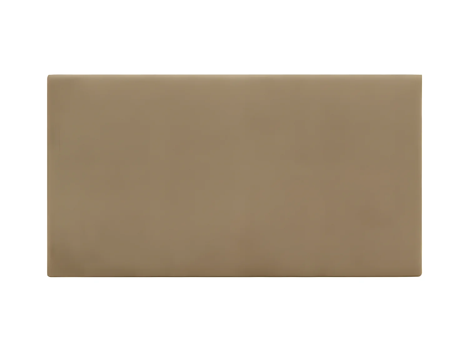 Testata del letto imbottita in cotone in tono taupe 200x80cm - OSLO - DECOWOOD