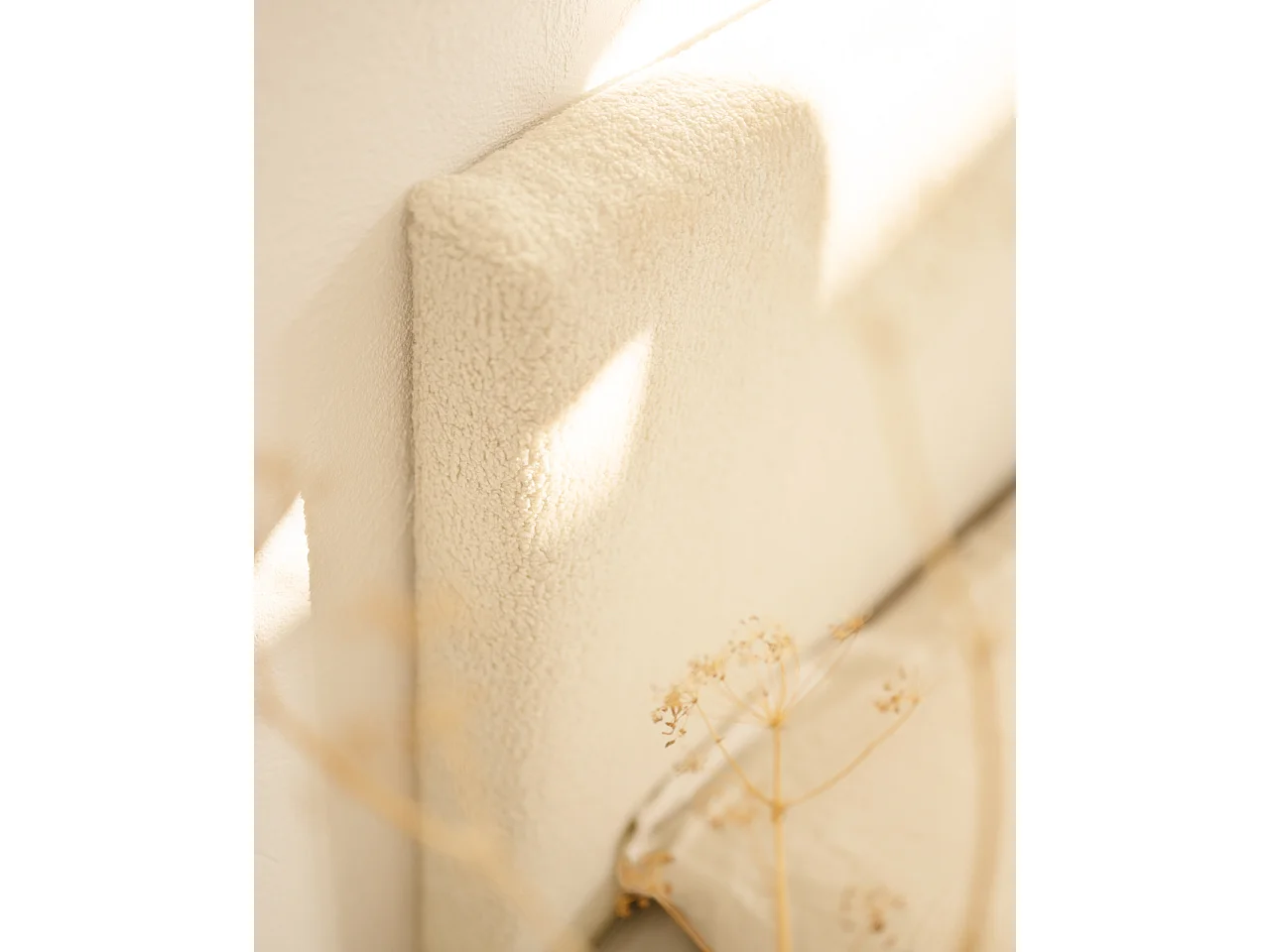 Tête de lit en coton beige 150x80cm - OSLO - DECOWOOD