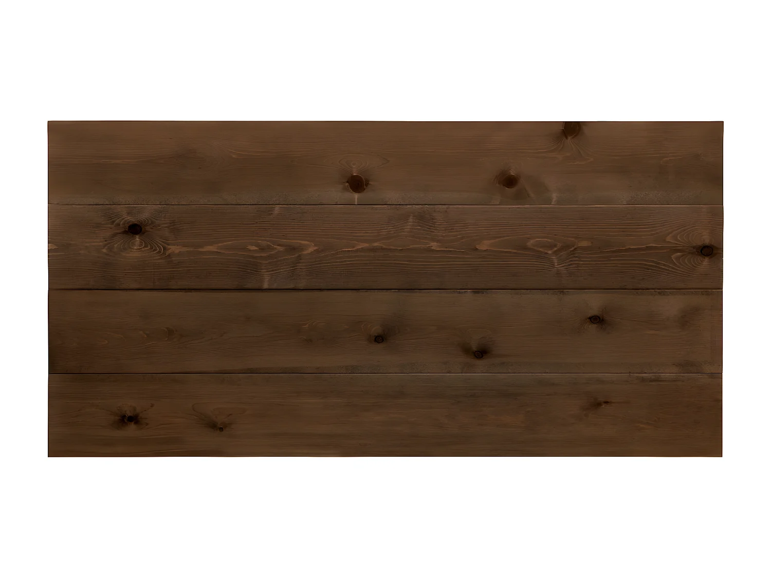 Tête de lit en bois de pin marron 160x80cm - FLANDES - DECOWOOD