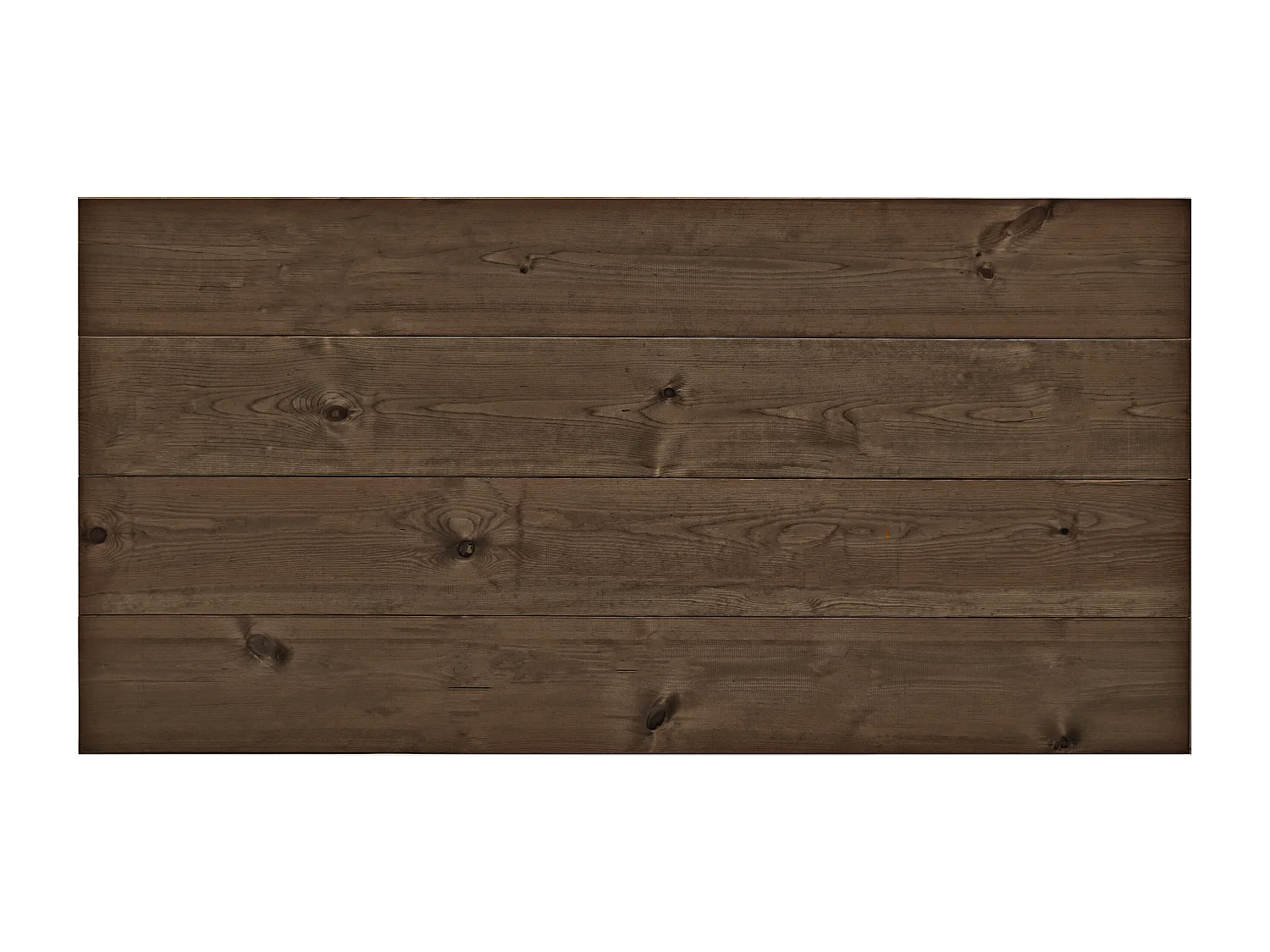 Tête de lit en bois de pin marron 180x80cm - FLANDES - DECOWOOD