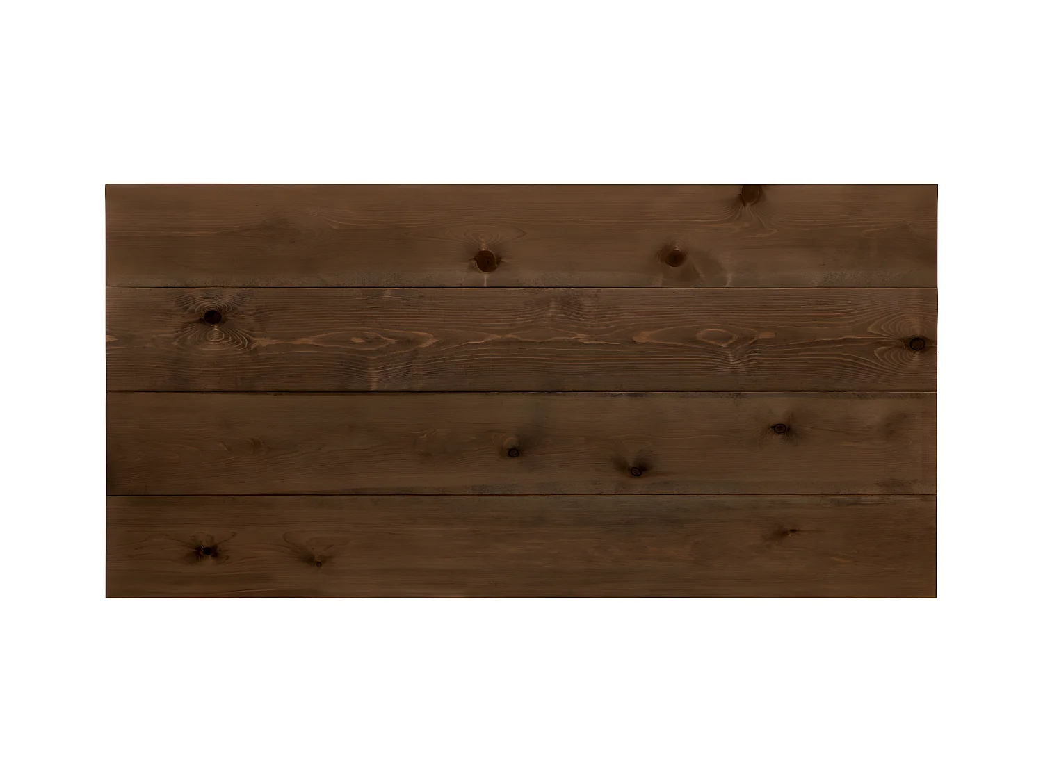 Cabecero de cama de madera maciza en tono roble oscuro de 100x60cm - FLANDES - DECOWOOD