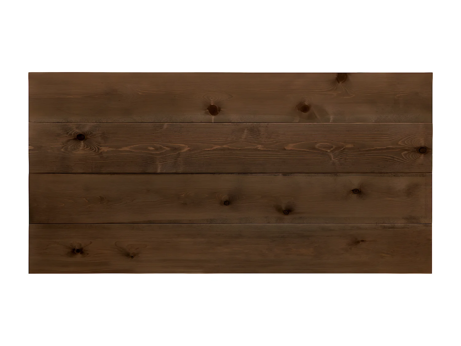 Tête de lit en bois de pin marron 100x60cm - FLANDES - DECOWOOD