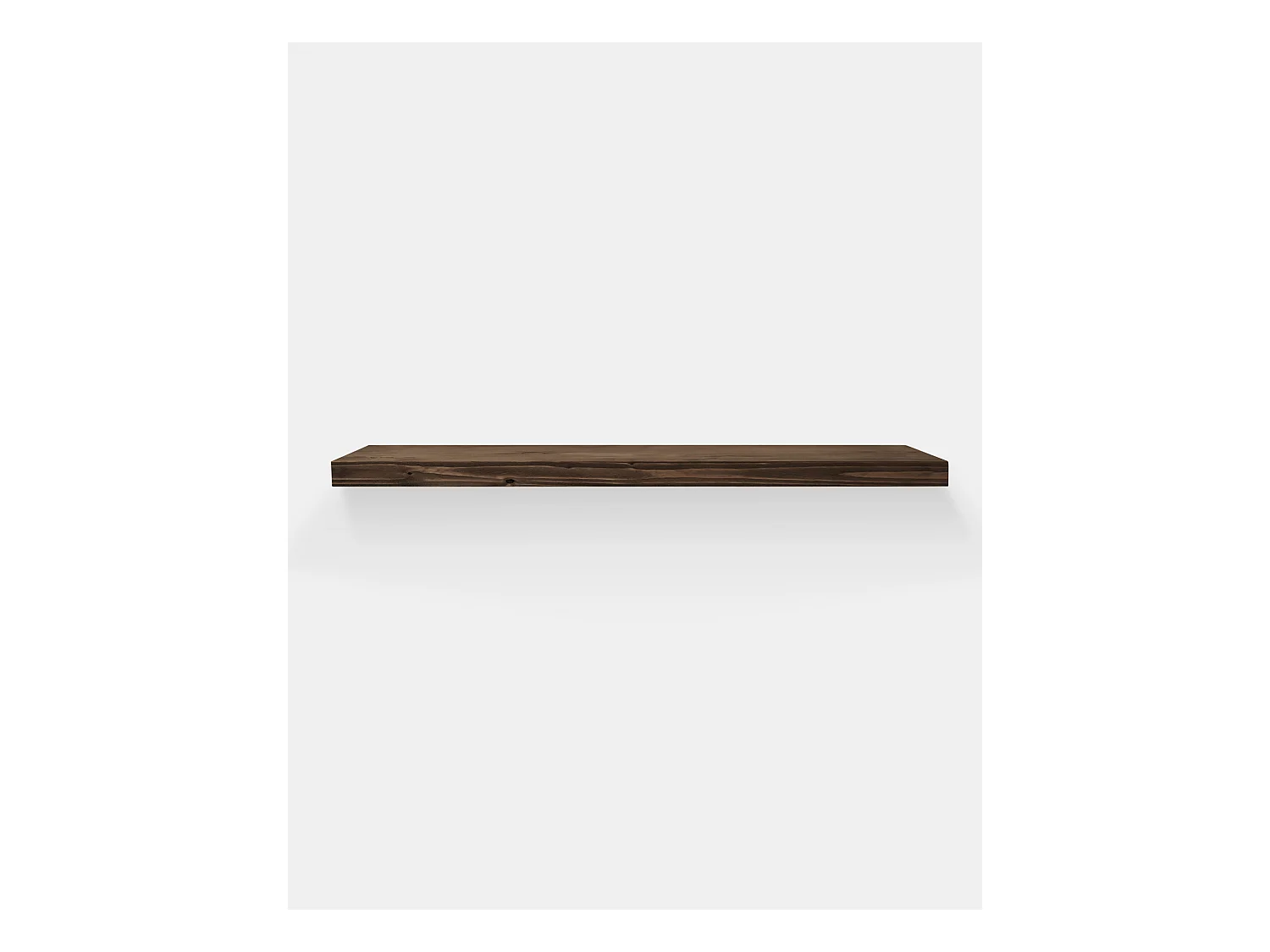 Set di 3 scaffale da parete in legno massello tono noce 200x3,2x20cm - MELVA - DECOWOOD