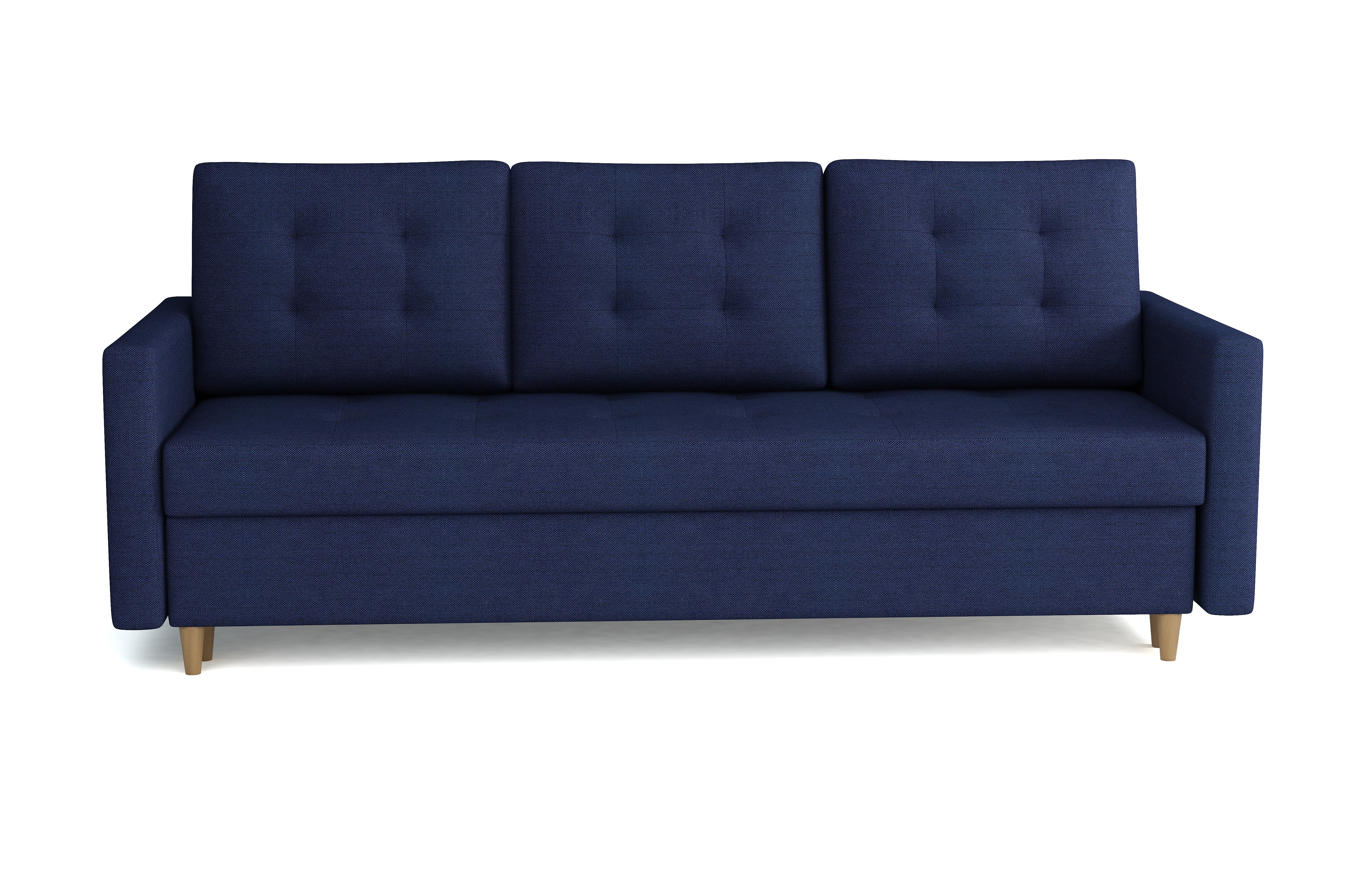 Canapé 3 places convertible en tissu de luxe avir, gris clair - Mobilier Privé