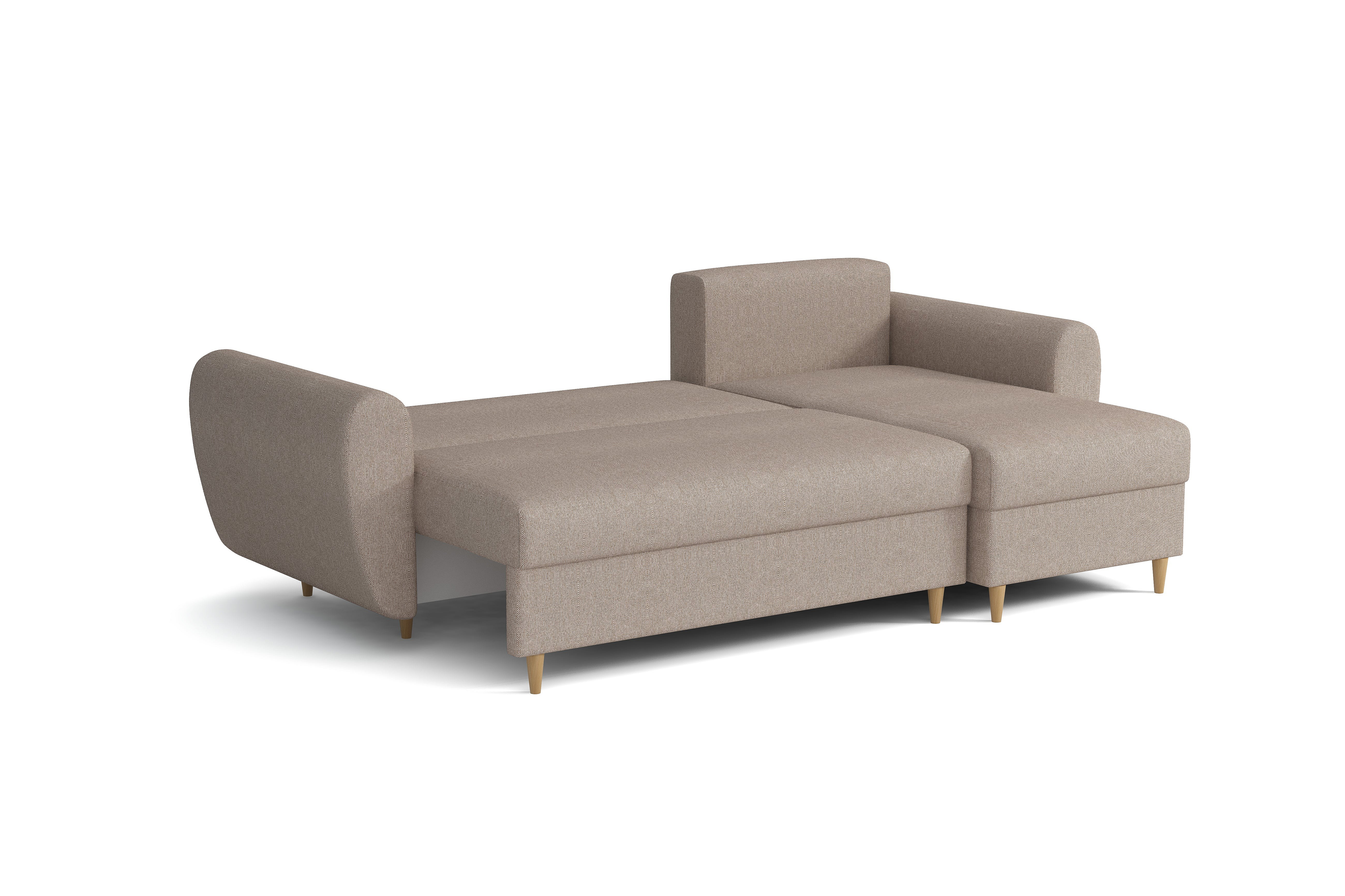 Canapé D'angle Convertible Poltronesofa En Tissu Gris - Occasion