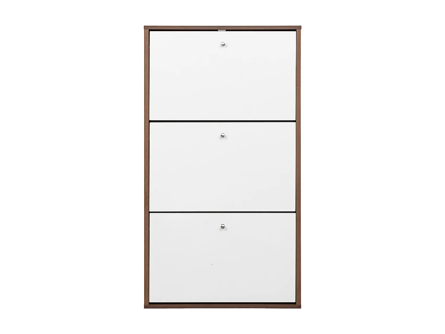Organize Meuble de Rangement a Chaussure 18 Paires - Armoire Etagere Grande Capacité pour Entree, Couloir - MDF Style Bois - L63xP24xH113 cm - Blanc